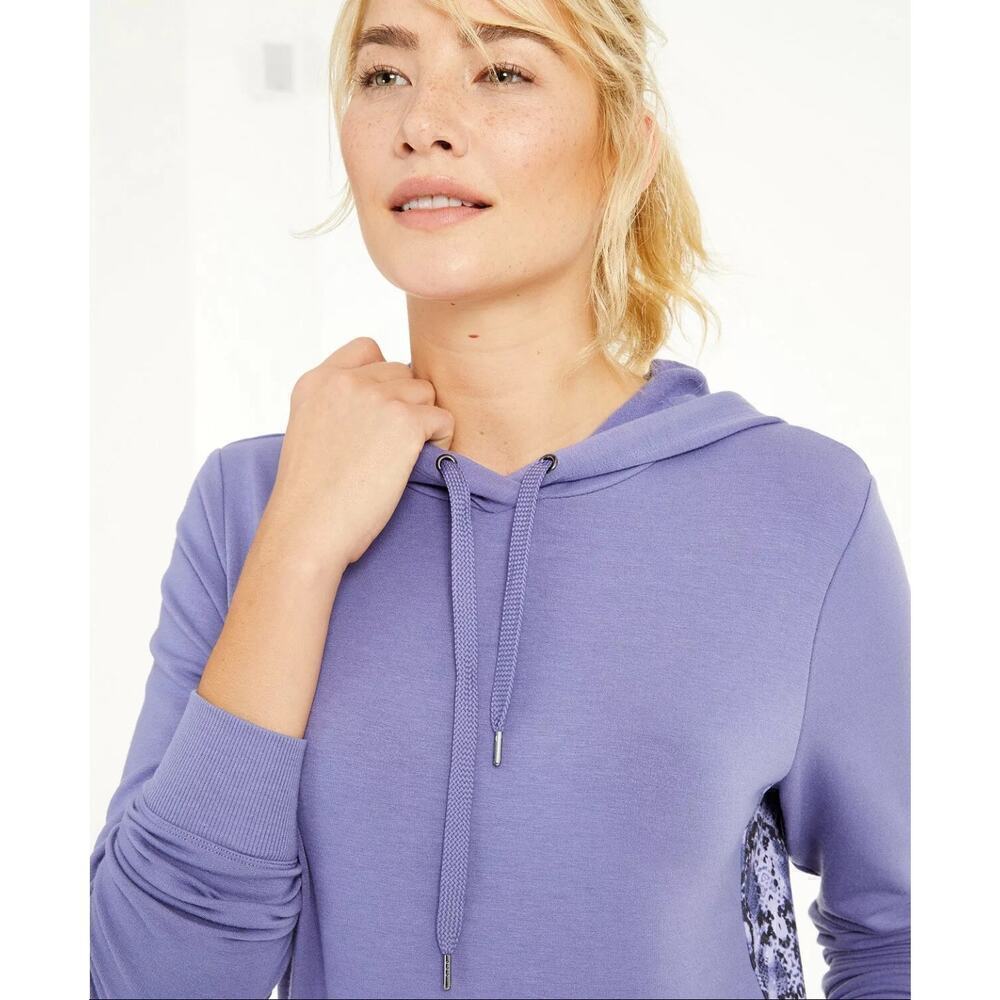 Ideology Purple Long Hoodie Extra Small